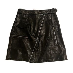 NWT Agaci Faux Leather Skirt